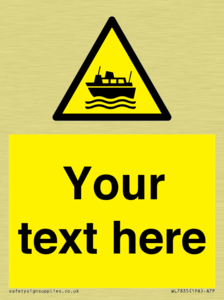 Custom warning ferries crossing vessels